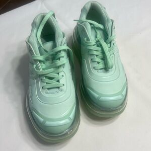 Shoes 53045 Bump Air Platform Sneaker Mint Green unisex
